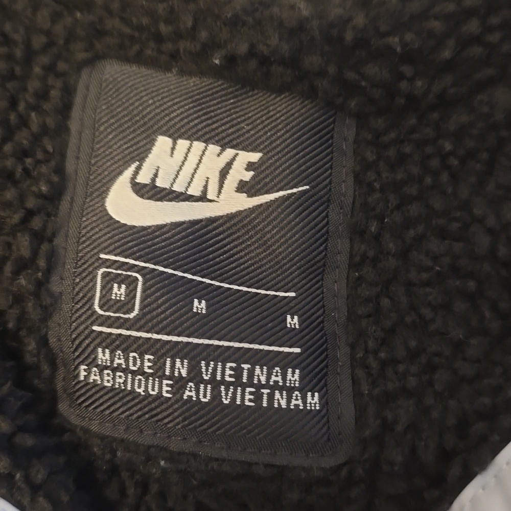 Nike Boy's Sportswear Windrunner Sherpa Jacket Black Gray Size Medium - Picture 6 of 8